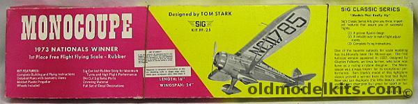 SIG Monocoupe 24 Inch Wingspan - Balsa Flying Airplane, FF-25 plastic model kit